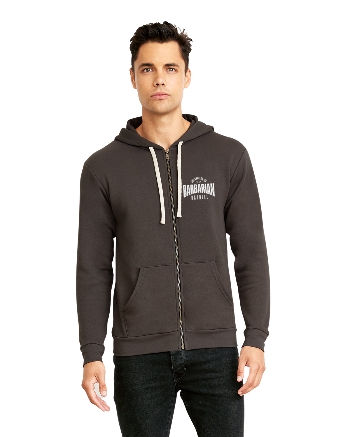 Unisex Next Level Zip Up Hoodie — Barbarian Barbell
